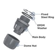 thumbnail image 4 of Accesorios Para Conductos Eléctricos, Conexión Segura, 20 Piezas De 3/4 De Pulgada NPT, Conector Hermético Para Apriete De Tuercas De Cúpula Para Tubos No Metálicos Para, 4 of 7