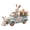 E, variant on Chanana 2D Easter Bunny Acrylic Decoration, Flat Rabbit Driving Car with Colorful Eggs Ornament, Waterproof Acrylic Easter Sign for Wreath Attachment, Spring Home Table Window Party Decor