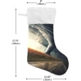 thumbnail image 2 of 1PCS Storms Christmas Stockings Personalized 18”Large with Plush Cuff Christmas Decorations Stocking Holiday and Family Stocking Tree Fireplace Decor Holiday Decor, 2 of 7