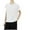 White, variant on SHTXOZHI Womens Mesh Short Sleeve Tops Round Neck Solid Color Blouses Summer Casual Shirts