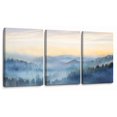 thumbnail image 1 of Decoración de pared con estampado YjyArt Sunrise Misty Forest, 3 paneles, 30 x 40 cm, 1 of 8