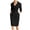 AA-Black, variant on Women's Wear to Work Bodycon Dress 3/4 Sleeve Pleated V Neck Pencil Dresses Business Casual Office Outfits Blue M