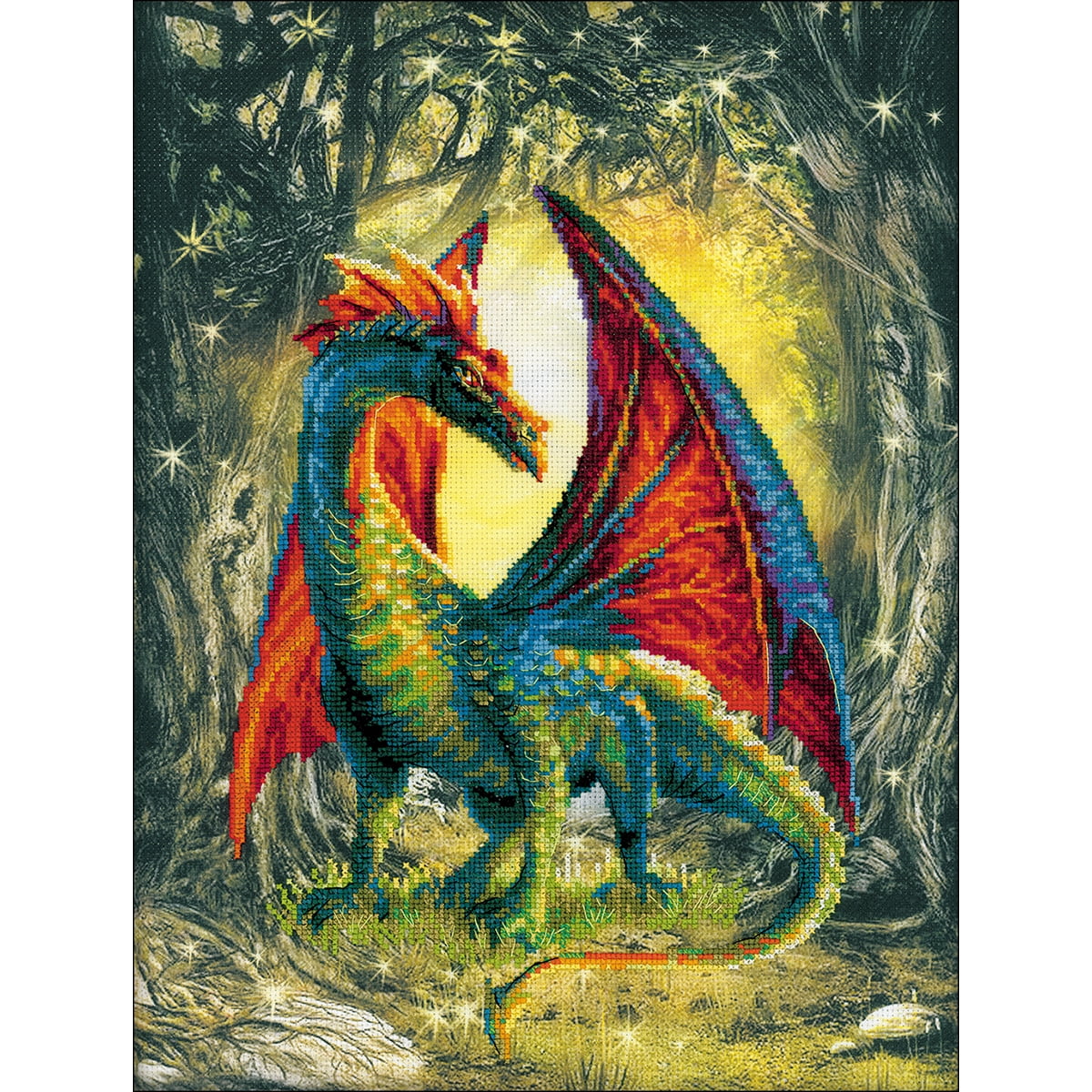 Riolis Cross Stitch Kit Forest Dragon