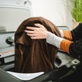 thumbnail image 4 of Big Joe Fuf 5Ft Oversized Cover Only Machine Washable, Cocoa Lenox, Durable Woven Polyester, 5 foot Large Reading and Gaming Seat, 4 of 6