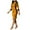 Yellow, variant on LLYwey Plus Size Dresses for Women Three-Part Sleeve Hollowed-Out Round Bodycon Dress New Casual Dresses Yellow L