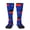 2 Black-2, variant on Australian Aboriginal Flag Knee High Socks for Women Long Leg Warmers Socks