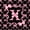 Black Pink X, variant on Manfei Pink Bow Letter A Twin Sheet Sets, Kawaii Ribbon Bedding for Girls Women, 3 Pieces