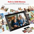 thumbnail image 4 of FRAMEO Digital Photo Frame 10.1 Inch WiFi Touch Screen 1280x800 HD IPS Display 32GB Storage Auto-Rotate Wall Mountable Easy Share Photos Videos via App Black, 4 of 8