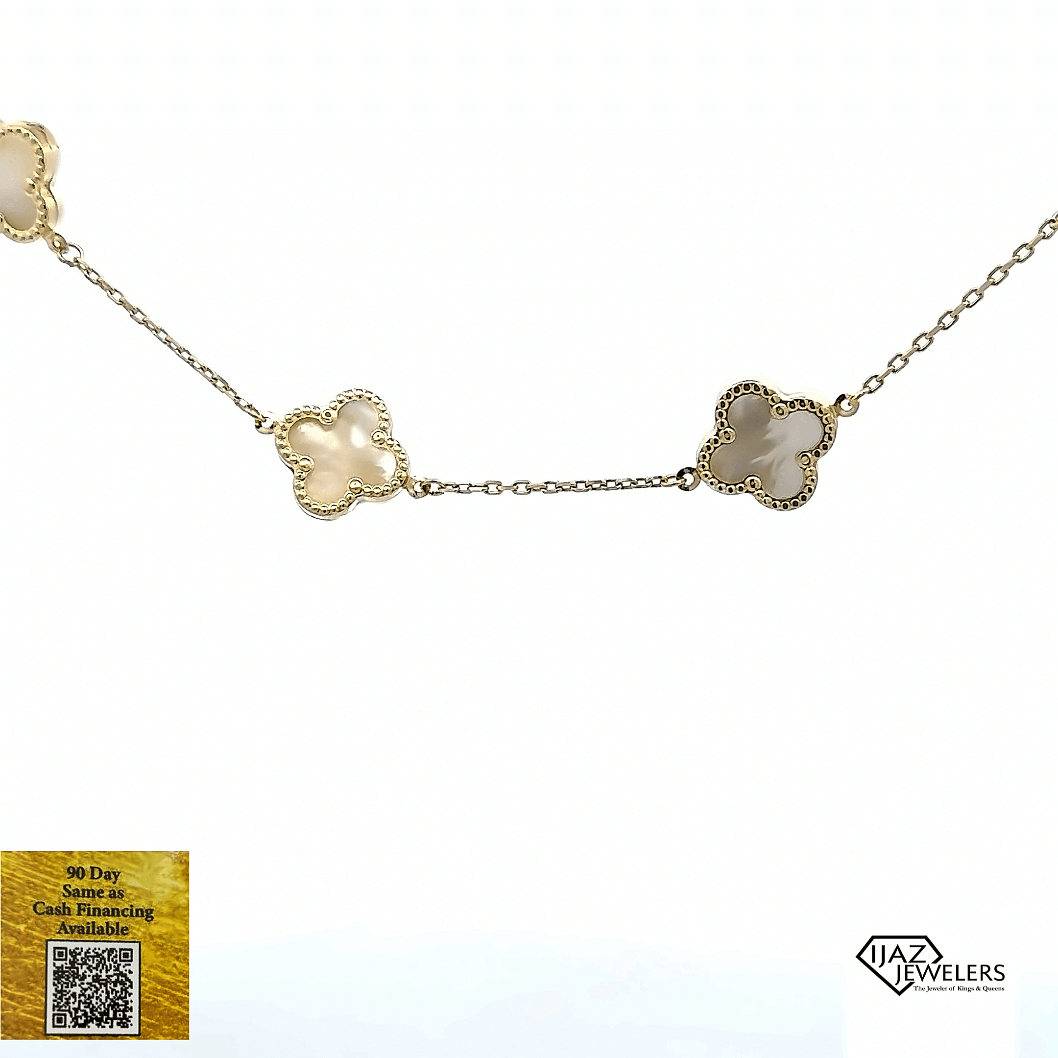 Magic Alhambra necklace, 6 motifs 18K yellow gold, Mother-of-pearl, Onyx - Van  Cleef & Arpels