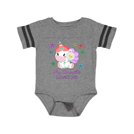 

Inktastic My Guncle Loves Me- Cute Unicorn Gift Baby Boy or Baby Girl Bodysuit