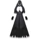 thumbnail image 1 of Disfraz de monja zombi para Halloween, tallas S a XL, para adultos, disfraz de vampiro malvado para fiesta, 1 of 5