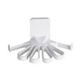 thumbnail image 2 of Iumwxz hangers Punch- Towel Rack Bathroom Storage Rack Bathroom Debris Storage Rack hooks holder White Plastic Rollbacks on Essentials, 2 of 2