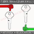 thumbnail image 3 of New Uncut Key For Kawasaki Motorcycles 1979+ Keyway X41 / Ka14, 3 of 3