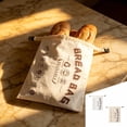 thumbnail image 1 of Beeswax Linen Bread Bag, Reusable Storage Container With Zip Closure, for Sourdough Loaves, Beige, 1 of 5