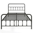 thumbnail image 2 of Costway Full Size Bed Frame with Headboard Under Bed Storage No Box Spring Needed Black, 2 of 9