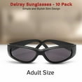 thumbnail image 5 of 10 Delray Sunglasses Pack - Plastic, UV Protection, Lenses UV 400 - Black, 5 of 8