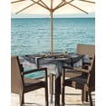 thumbnail image 3 of nqOlkjepod Vintage Coastal Outdoor Tablecloth with Umbrella Hole & Zipper, Compass Nautical Summer Beach Square Table Cover 60x60 Inch, Dining Waterproof Table Cloth Protector for Patio/Party/Picnic, 3 of 7