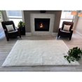 Navitz Ovella Home Premium Faux Sheepskin Shag Area Rug White/Black 12