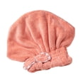 thumbnail image 1 of Bearachild Toalla de secado de cabello absorbente de agua para mujer, gorro de baño ajustable para niñas, gorro de ducha de estilo informal con Toallas y Paños Tipo 4, 1 of 6
