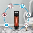 thumbnail image 4 of SereneLife Electric Patio Heater - Portable Indoor/Outdoor Heater with 360 Degree Tip-over Safety Switch, 4 of 7