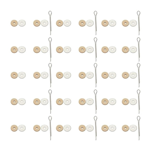 Conectores para articulaciones de muñecas, discos de fibra de madera, accesorios para articulaciones de muñecas, pasadores de chaveta para juguetes de