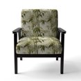 thumbnail image 4 of Designart "Elegant Bamboo In The Tropics V" Green Bamboo Upholstered Accent Chair - Tropical Arm Chair For Bedroom, 4 of 5