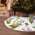 thumbnail image 5 of Bingfone Christmas Tree Skirt Mat Christmas Decoration Interior 48" -Lavender Flowers, 5 of 6