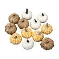 thumbnail image 2 of 12x calabazas artificiales de otoño, accesorios vegetales falsos, artesanías, decoración ligera para fiesta de otoño, decoración de granja, decoración Estilo D BLESIY accesorios de calabaza para halloween, 2 of 8