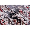 thumbnail image 4 of Athens Red Gray Geometric Traditional Area Rug 7'10" x 10'5", 4 of 6