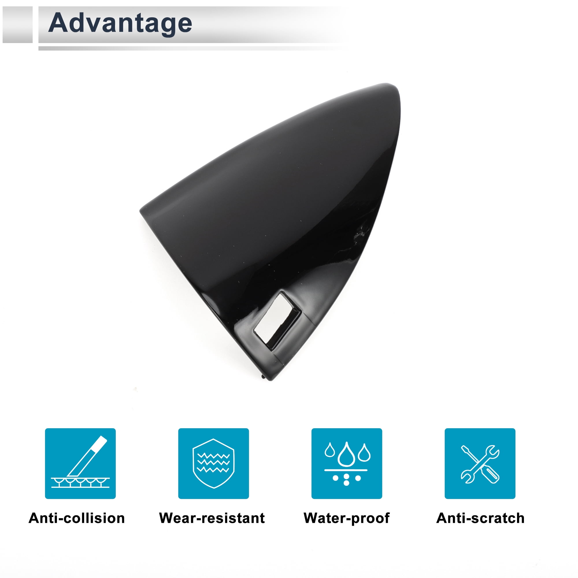 Unique Bargains Front Left Door Handle Cap Cover for Hyundai Elantra MK7 Black