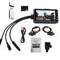 thumbnail image 1 of Cámara De Salpicadero De Moto Delantera Y Trasera 480P/720P Usb Recargable Con Cámara Dual 32G Tarjeta De Memoria Lector De Tarjetas Grabadora De Datos De Motocicleta Moyic VI003830-00, 1 of 7