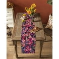 thumbnail image 4 of Table Runner Dresser Scarf 13 x 70 Inch Spring Flowers Pink Purple Floral Realistic Table Runners Non-Slip Heat Kitchen Dining Table Decor for Indoor Outdoor Home Party Decoration, 4 of 7
