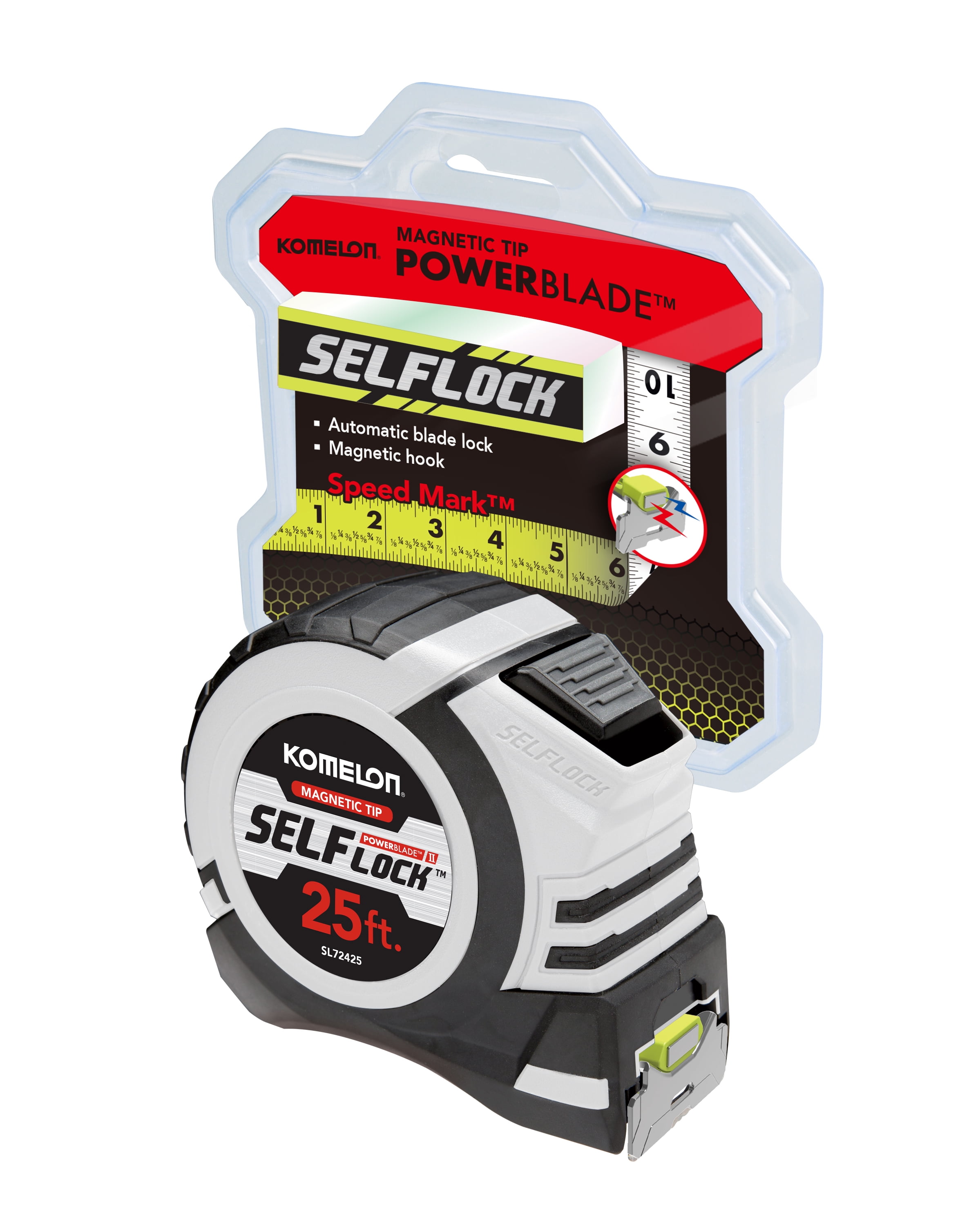 Measurement tape komelon SL2925 12 pack 25ft with self locking system