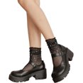 thumbnail image 2 of YooGuoGuo Women's Fishnet Floral Lace Transparent Socks, 2 of 6