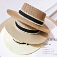 thumbnail image 7 of Clearance! Hontri 1Pc Hat Clearance under $5, Women's Flat Top Hat Casual Straw Hat Women's Sun Visor Hat Outdoor Sun Hat On Sale, 7 of 7
