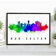 thumbnail image 1 of Pera Print Nur Sultan Skyline Kazakhstan Poster, Nur Sultan Cityscape Painting, Nur Sultan Kazakhstan Poster, Cityscape and Landmark Print, Home Wall Art, Office Wall Decor - 16x24 Inches, 1 of 1