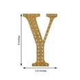 thumbnail image 3 of Efavormart 6" Letter Y Gold Self-Adhesive Rhinestone Number Stickers for DIY Crafts, Handicraft Art, Graduation Cap Decorations Birthday Party, Wedding Alpha-Numeric stickers, 3 of 9