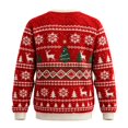 thumbnail image 5 of IWRICH Christmas Oversized Sweatshirts for Men Santa Claus Long Sleeve T Shirts Crewneck Ugly Christmas Pullover Tops 02-Red XXXXXL, 5 of 6