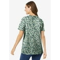 thumbnail image 2 of Woman Within Plus Size Perfect Printed Short-Sleeve Scoopneck Tee, 2 of 5