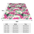 thumbnail image 3 of Balery Orchids Flowers Manta de Felpa Suave y Acogedora – Cobija de Franela Aterciopelada para Cama, Lavable y Cálida para Sofá, Mascotas, Transpirable-80"x60", 3 of 7
