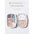 thumbnail image 4 of Caja de medicina sellada portátil de 8 celdas, A prueba de humedad, caja de píldoras de una semana, embalaje y almacenamiento, la medicación es Clara de un solo toque, 4 of 4