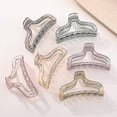 thumbnail image 2 of Pinzas para el pelo con forma de garra, transparentes, de color caramelo,juego de pinzas para el pelo, pasador grueso, accesorios para el cabello para mujeres y niñas (caramelo transparente), 2 of 5