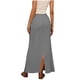thumbnail image 3 of Faldas Largas para las Mujeres de Verano Color Sólido Cordón Moda Casual Poliéster Faldas de Cintura Elástica para las Mujeres, 3 of 5