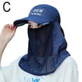 thumbnail image 6 of Anti-UV Sun Hat Sunscreen Visor Breathable Outdoor Face Neck Cover Cap, 6 of 9