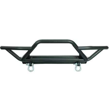 Paramount Automotive 51-0000 Pre-Runner Tubular Front Bumper; Black; Fits select: 1997-2003 JEEP WRANGLER / TJ, 1989-1995 JEEP WRANGLER / YJ