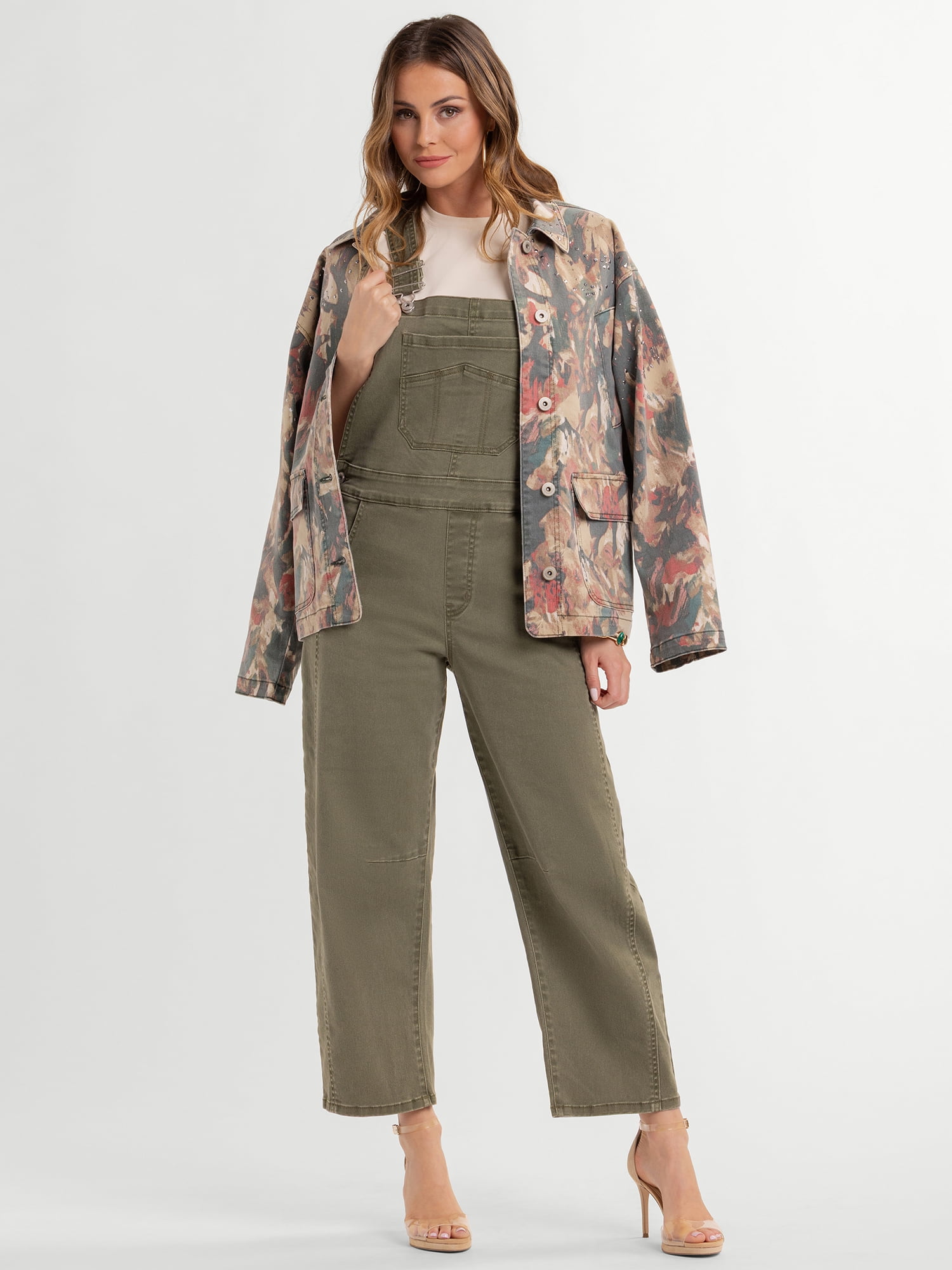 Jessica Simpson Women's Overall Barrel Leg, Sizes XS-XL