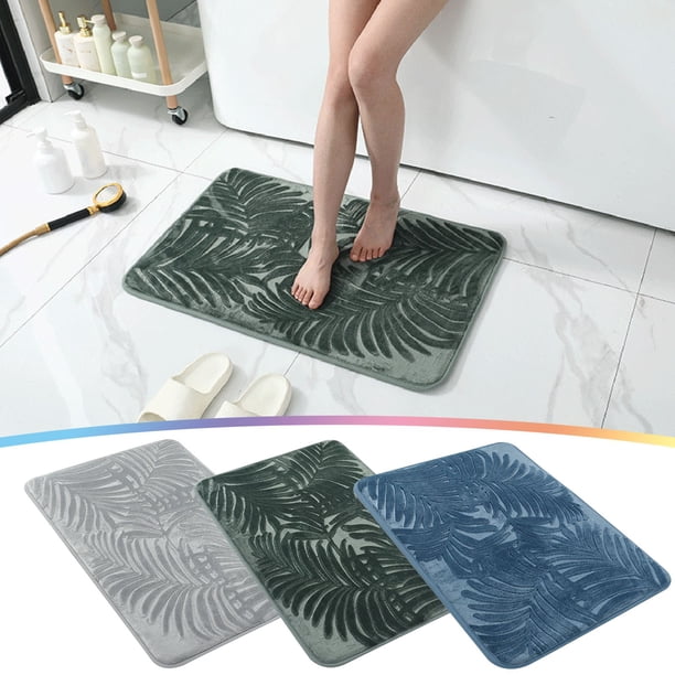 Esterilla de baño Premium 40x60 pulgadas - Alfombra de baño de secado rápido súper absorbente con respaldo antideslizante, alfombra de espuma suave para baño, ducha y inodoro