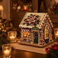 thumbnail image 7 of Rysoverian DIY Christmas Candy House Kit, Rhinestone Gingerbread House Ornament Handmade Holiday Tabletop Decoration Gift, 7 of 7