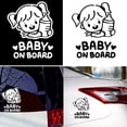 thumbnail image 2 of Soumake Cartoon Baby On Board Little Girl with Feeding Bottle Car Window Sticker Decal, 2 of 4