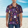 thumbnail image 4 of Haiem Halloween Sweet Candy Printed Hawaiian Shirt for Men - Men’s Casual Beach Summer Shirts - Stretch Fabric with Modern Fit-Medium, 4 of 9